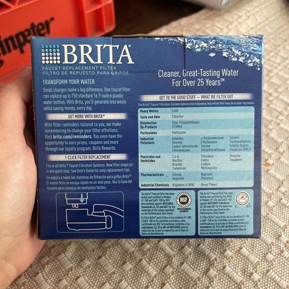 Brita On Tap Replacement Water Filter Cartridge 2 Pk White FF-100 FR-200 - Picture 6 of 6